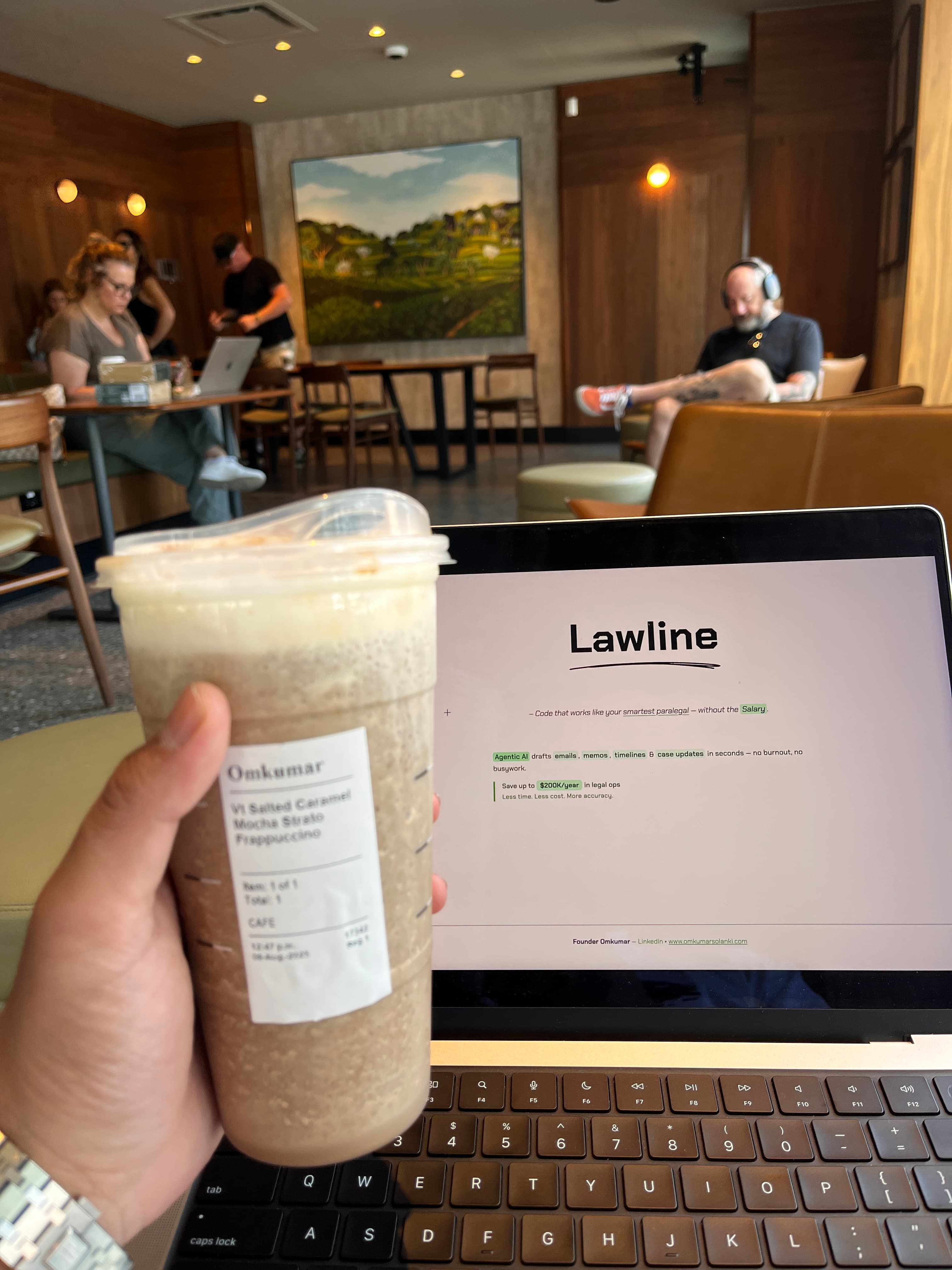 Starbucks — Lawline.tech on screen